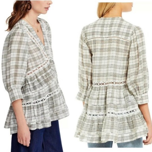 Free People Tunic Boho Top XS Crochet Top NWT - Picture 14 of 14